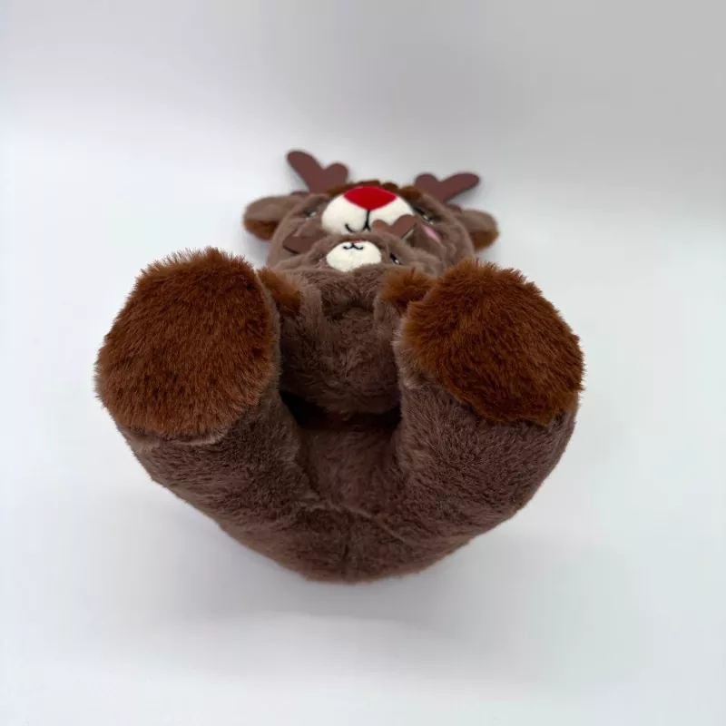 Reindeer Mommy With Baby Christmas Plush Toy